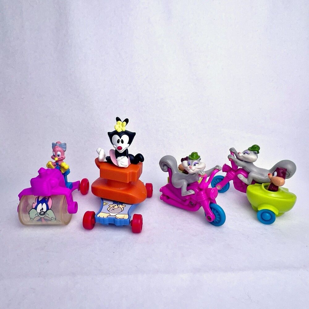 Vintage Animaniacs 1992-94’ Warner Bros McDonald's Toys Bundle Of 4 Collectibles